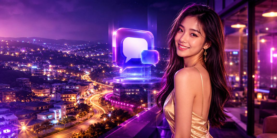 Người dùng Đà Lạt kiểm tra đăng ký mobile trong khung cảnh neon